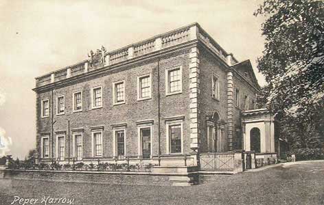 Postcard of Peper Harow House circa.1843-1913